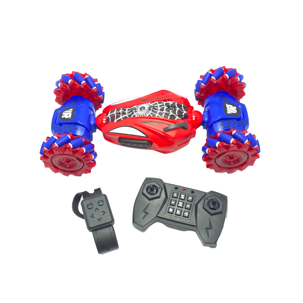 Carro Spiderman Control Remoto con Humo, Luces y Sonido