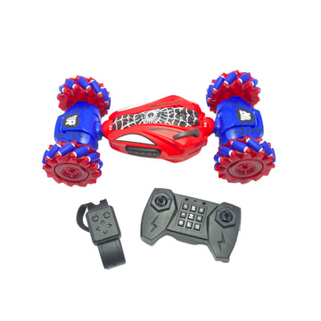 Carro Spiderman Control Remoto con Humo, Luces y Sonido