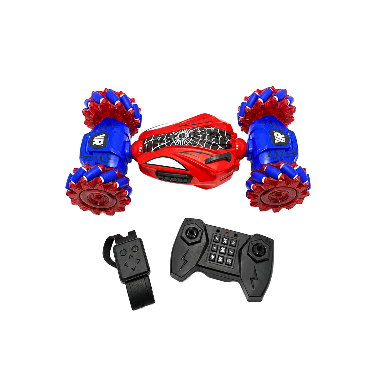 Carro Spiderman Control Remoto con Humo, Luces y Sonido
