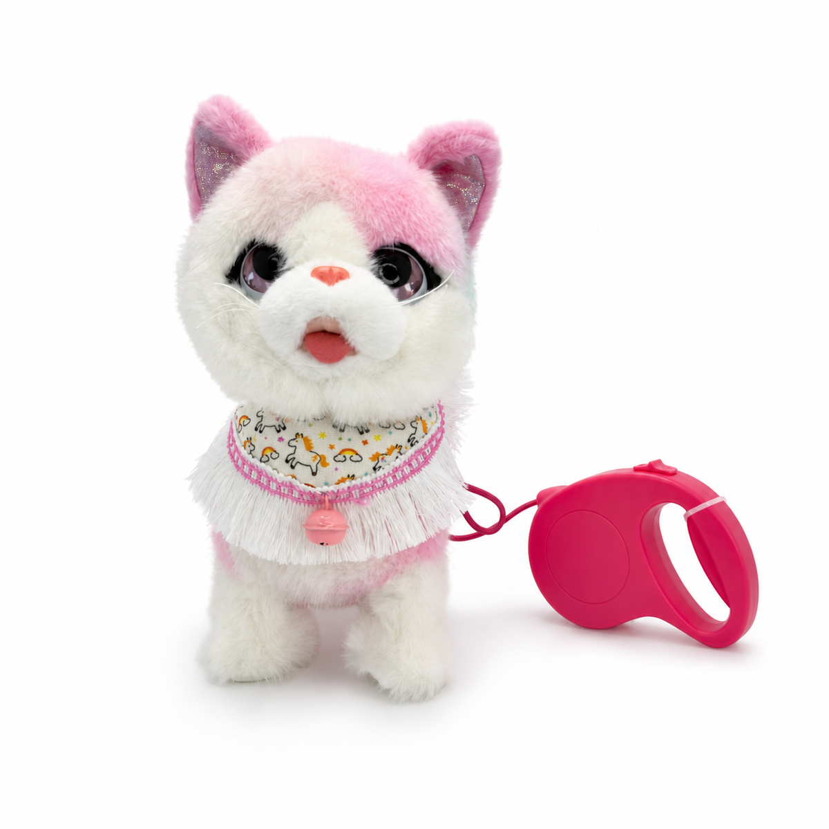 Gato Paseador Interactivo con Correa Repite Voz Recargable