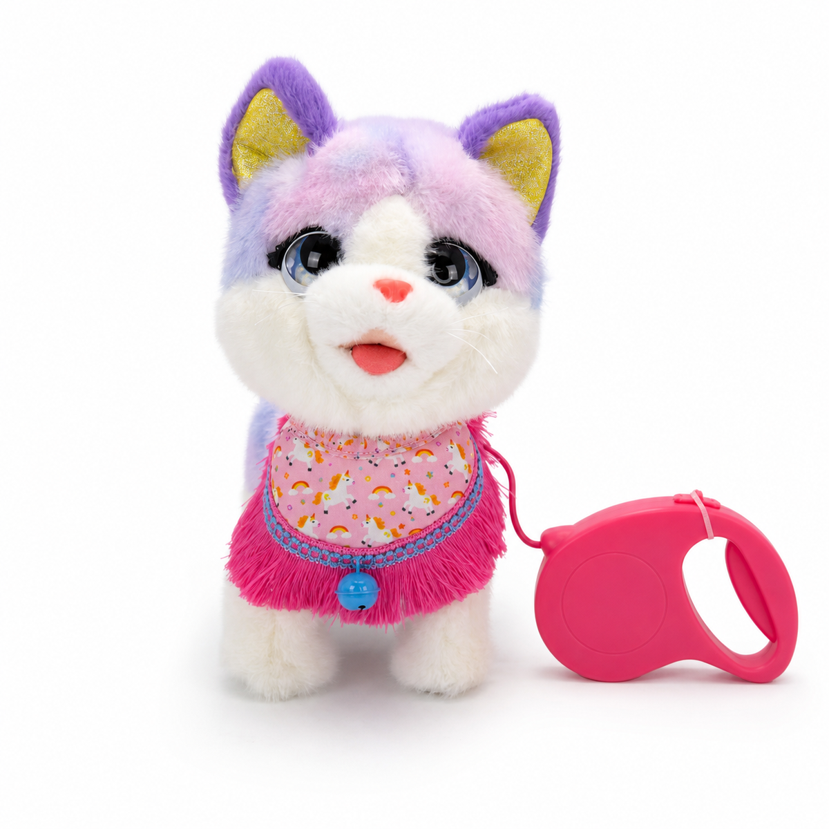 Gato Paseador Interactivo con Correa Repite Voz Recargable