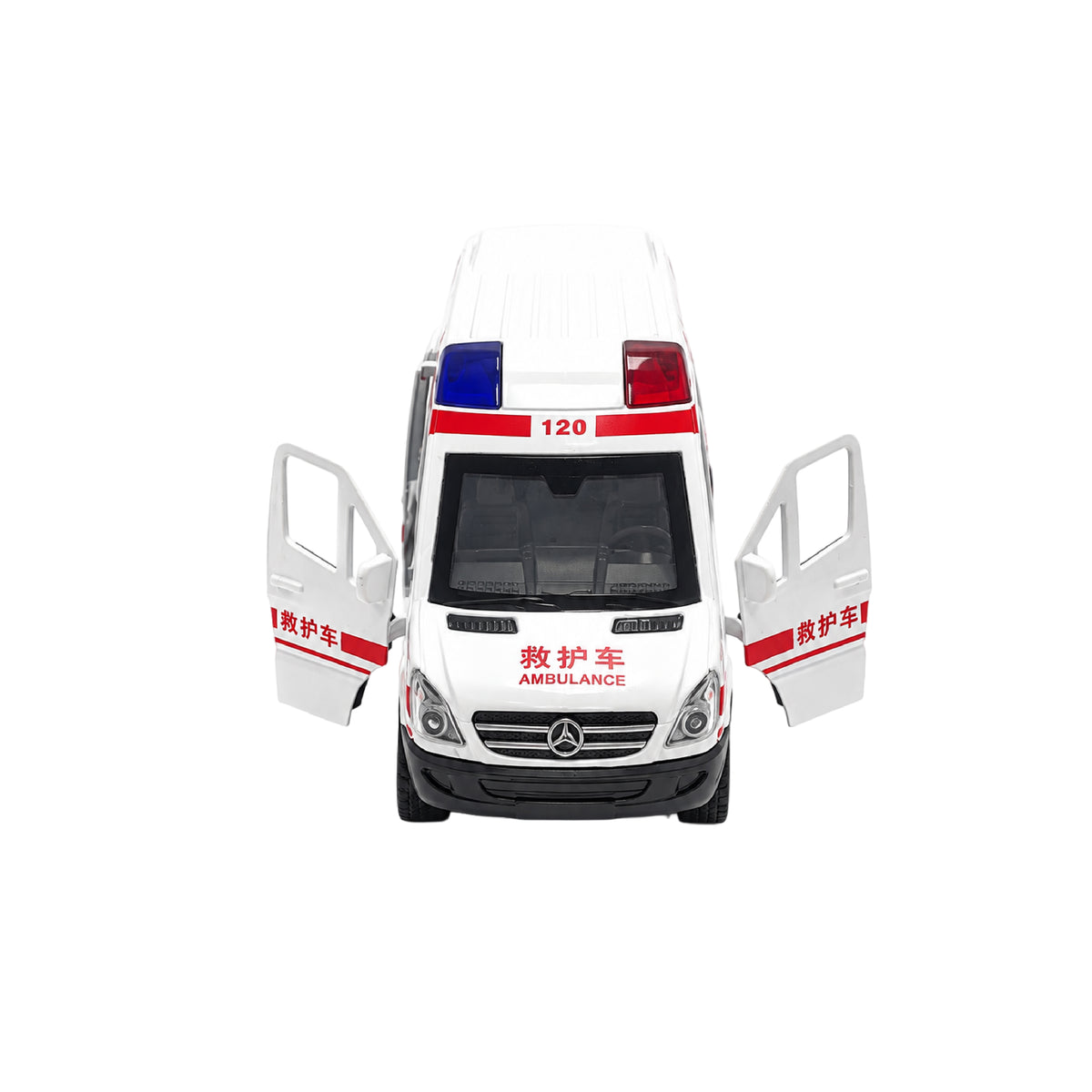 Ambulancia Luces y sonido Escala 1:32 Coleccionable