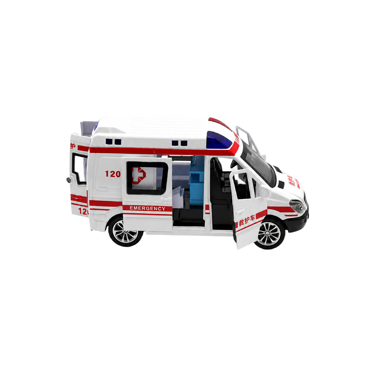 Ambulancia Luces y sonido Escala 1:32 Coleccionable