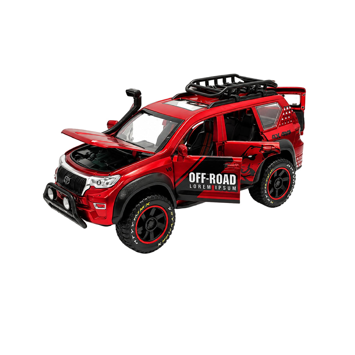Camioneta Toyota Land Cruiser Prado J150 Escala 1:24 Coleccionable