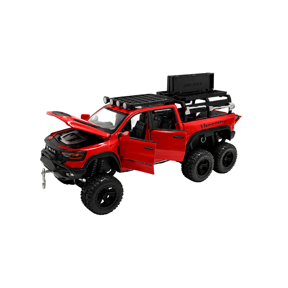Camioneta Dodge Ram 1500 6X6 TRX Escala 1:32 Coleccionable