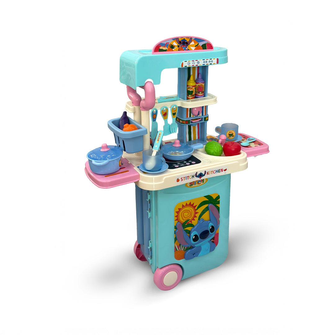 Maleta Cocina Stitch 3 en 1 con Ruedas