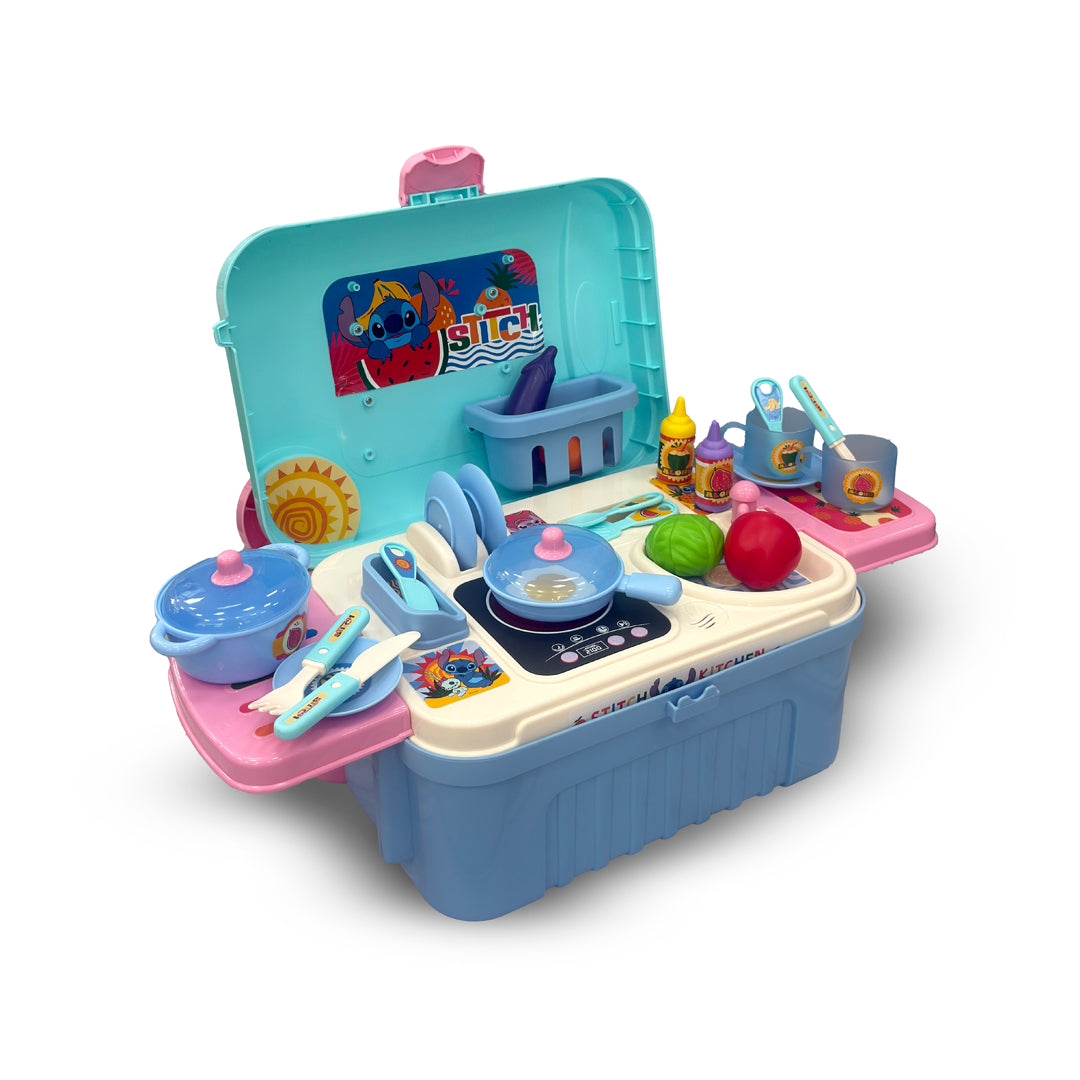 Maleta Cocina Stitch 3 en 1 con Ruedas