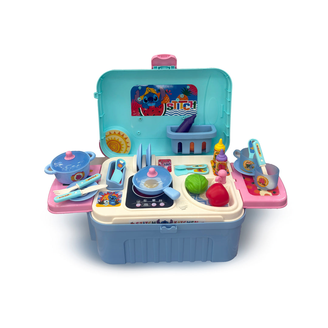 Maleta Cocina Stitch 3 en 1 con Ruedas