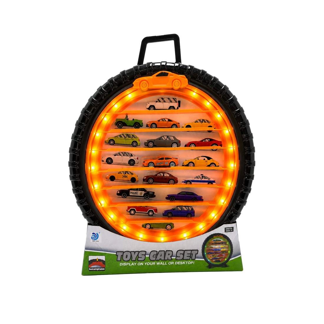 Organizador / Repisa tipo Rueda para carritos con Luces y Sonidos