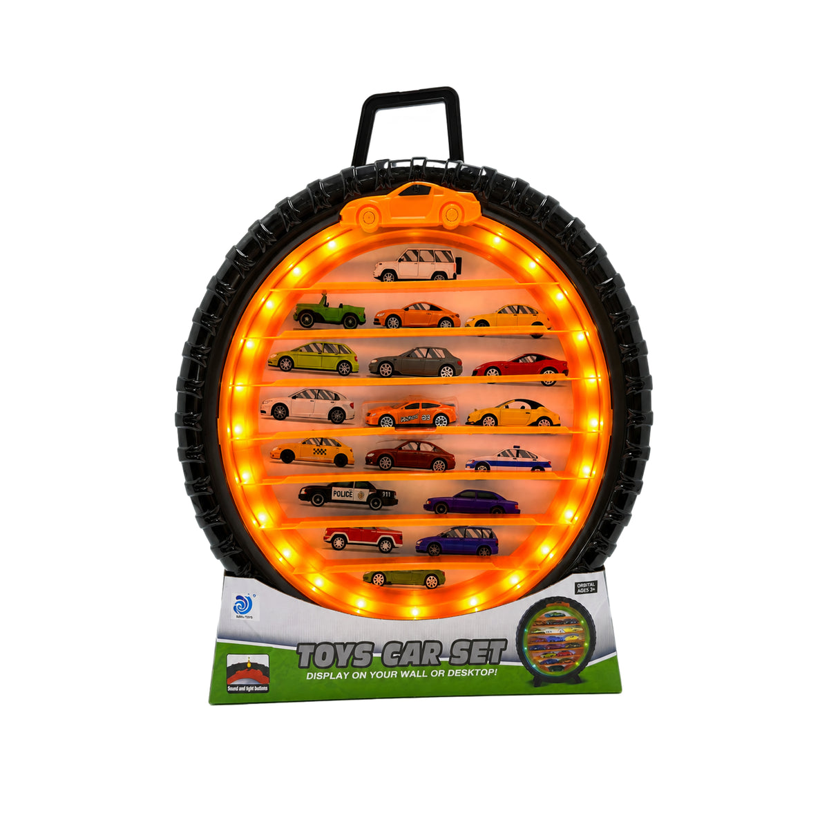 Organizador / Repisa tipo Rueda para carritos con Luces y Sonidos
