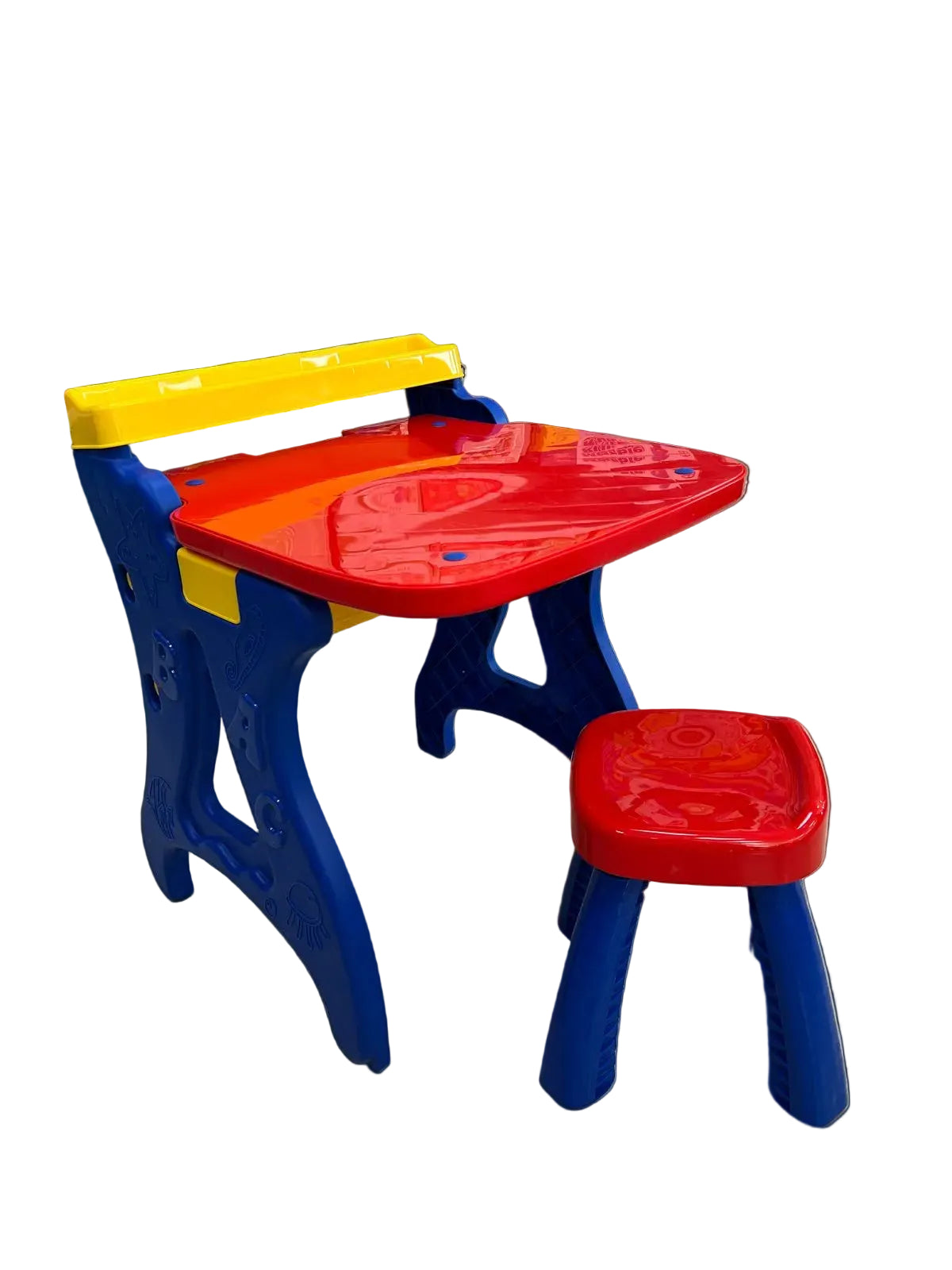 Escritorio Multifuncional Infantil con Tablero y Banquito