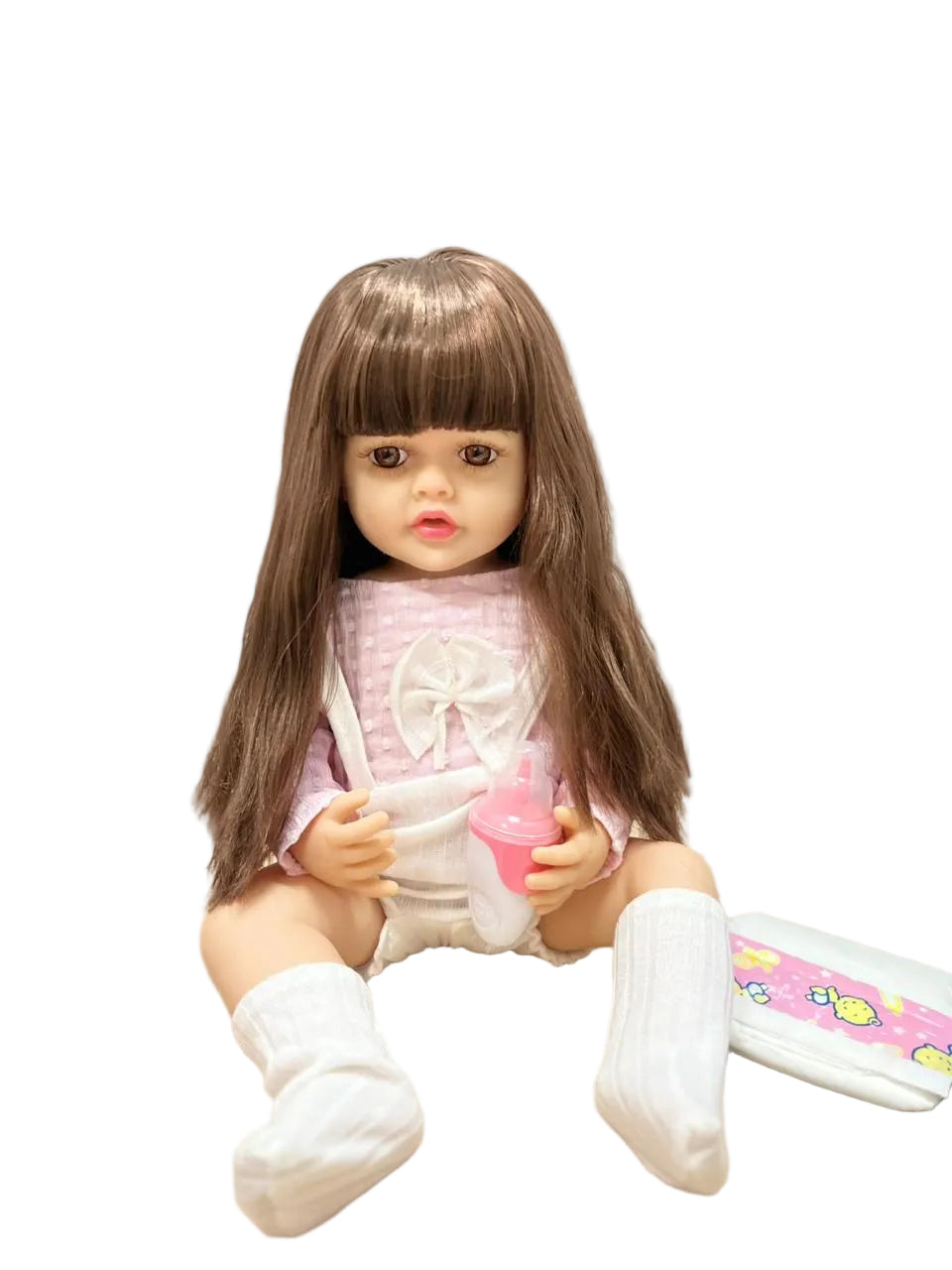 Valentina Muñeca Bebé Realista Silicona 55 cm