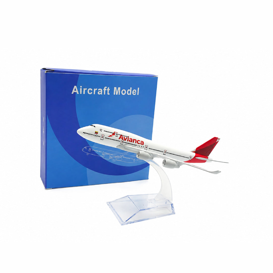 Avión Avianca Metálico Escala Coleccionable 16 cm