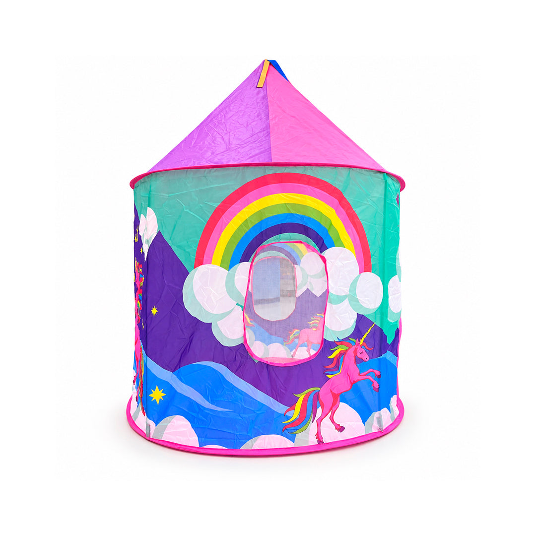 Carpa Castillo Unicornio 135 cm con Ventanas de Malla