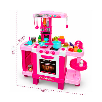 Cocina Infantil Kids Cook Fucsia con Luces, Sonidos y Accesorios