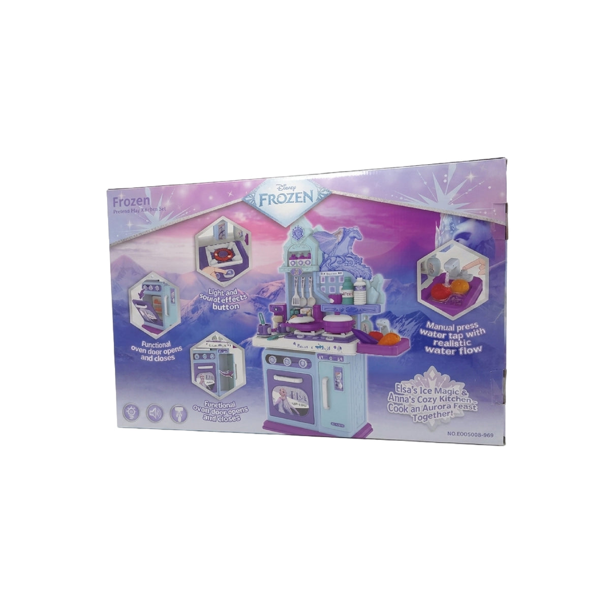 Cocina de Juguete Frozen con Luz y Sonido 53 Piezas