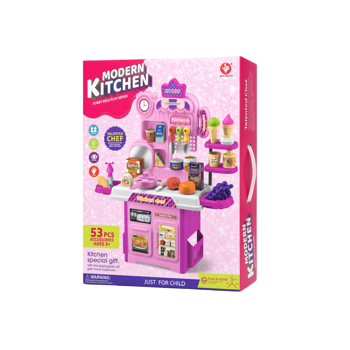 Cocina de Juguete Modern Kitchen 53 Piezas con Luz y Sonido