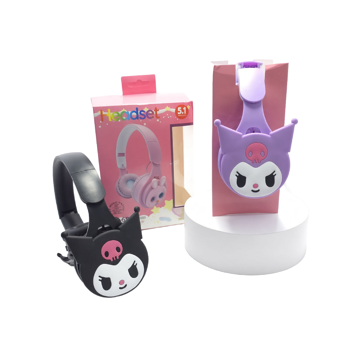 Diadema Kuromi Bluetooth Recargables