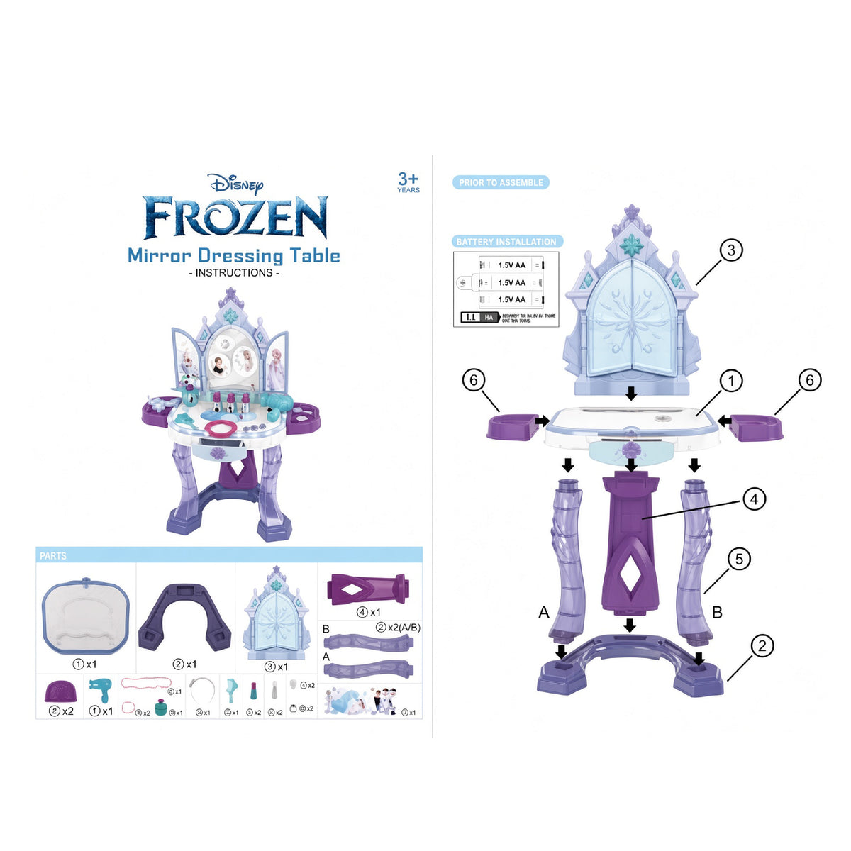 Tocador Mágico Frozen Disney con Sensor, Luces y Sonido