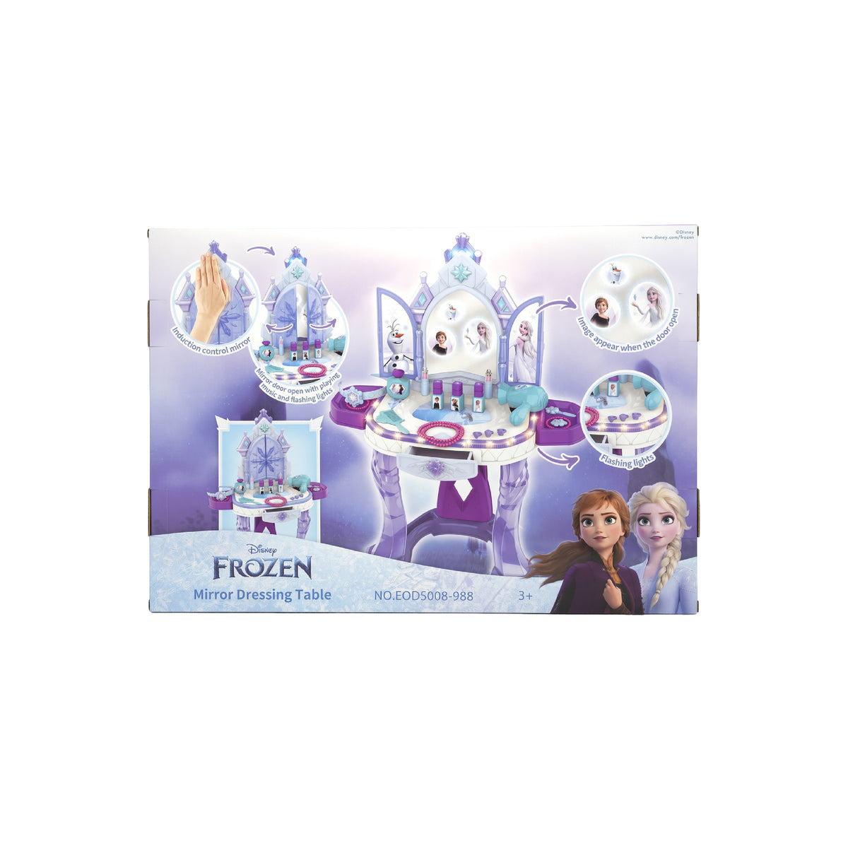 Tocador Mágico Frozen Disney con Sensor, Luces y Sonido