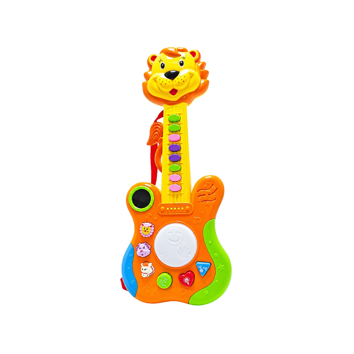 Guitarra Infantil Interactiva León o Vaca con Luces y Sonido