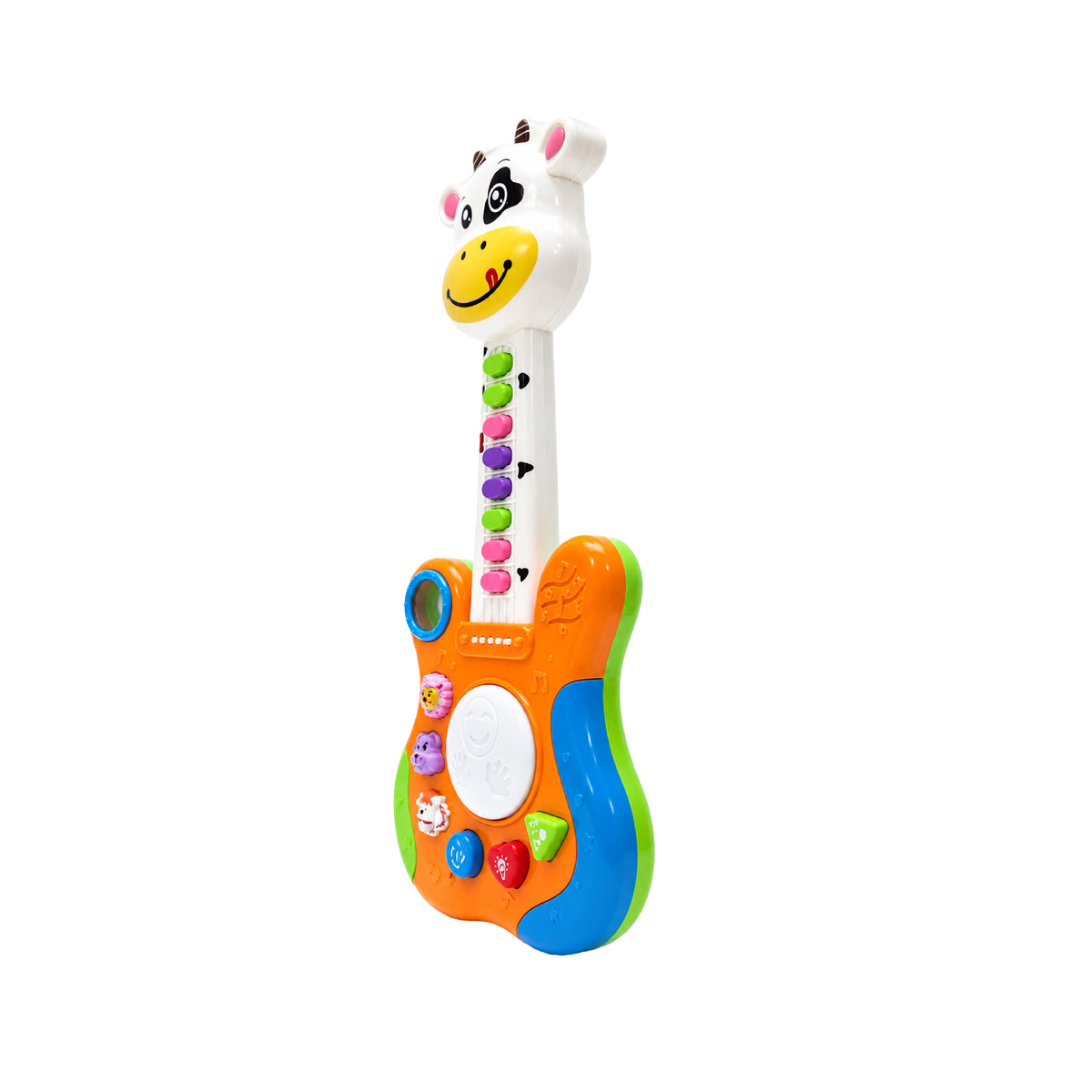 Guitarra Infantil Interactiva León o Vaca con Luces y Sonido