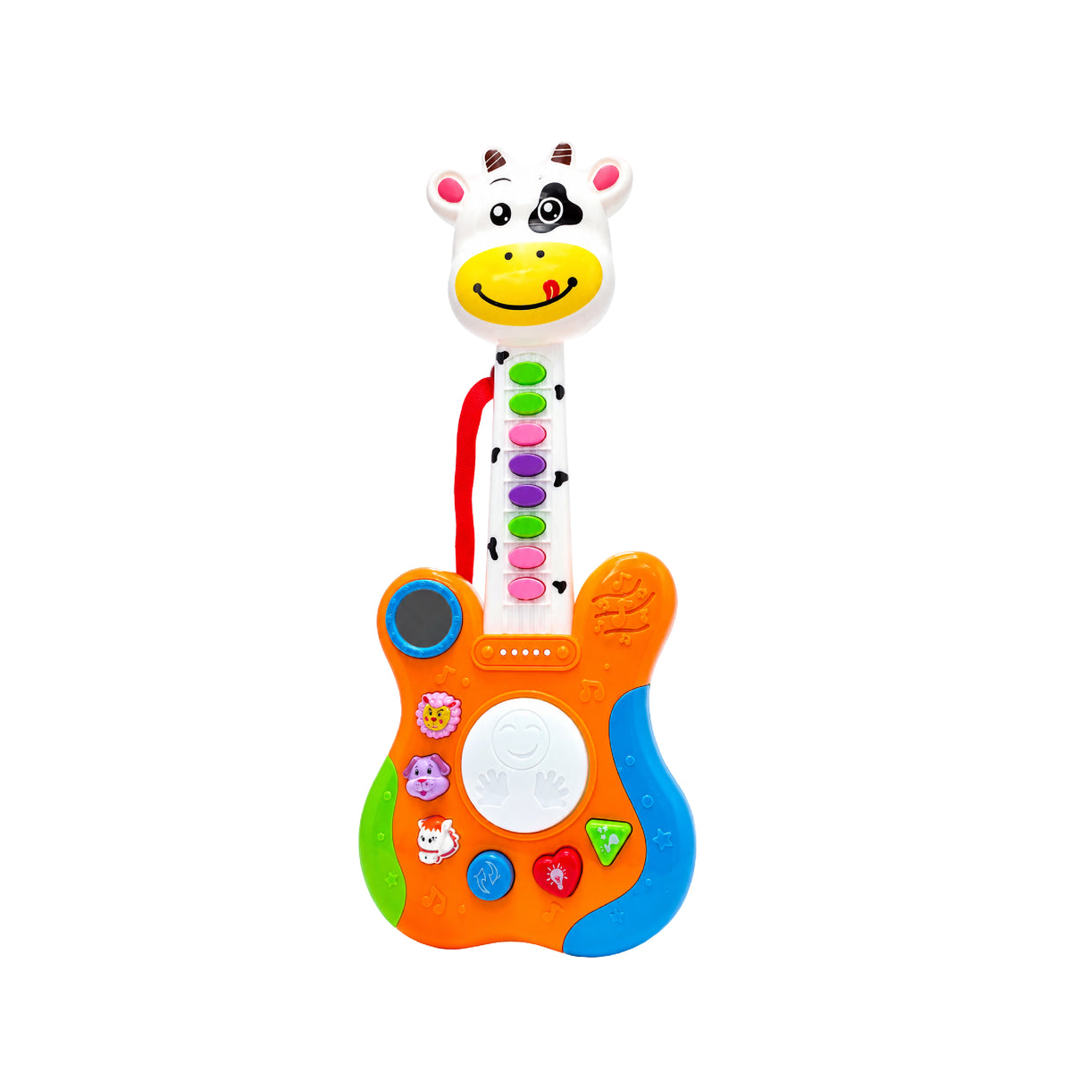 Guitarra Infantil Interactiva León o Vaca con Luces y Sonido