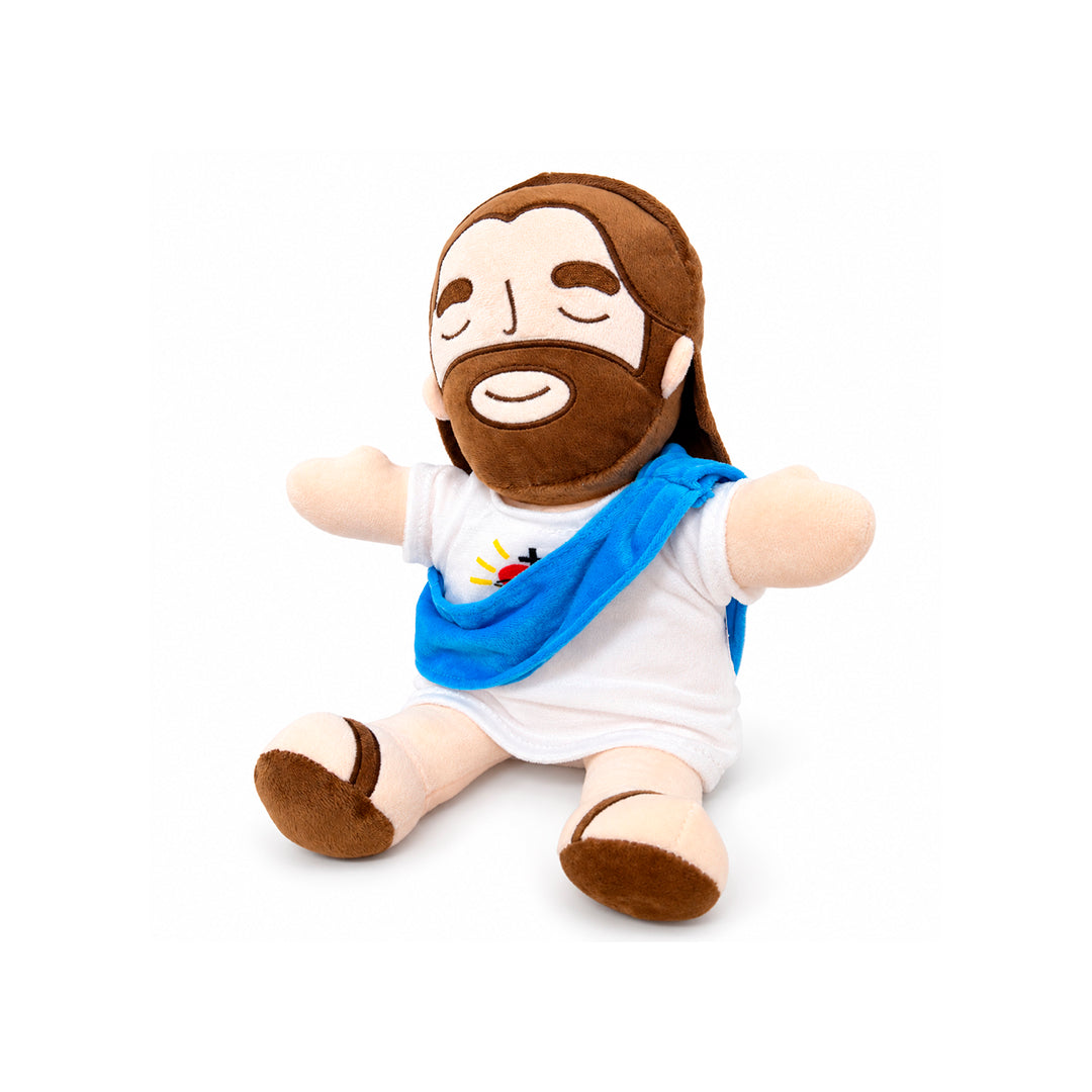 Peluche de Jesús con Respiración, Luz y Sonido 33 CM