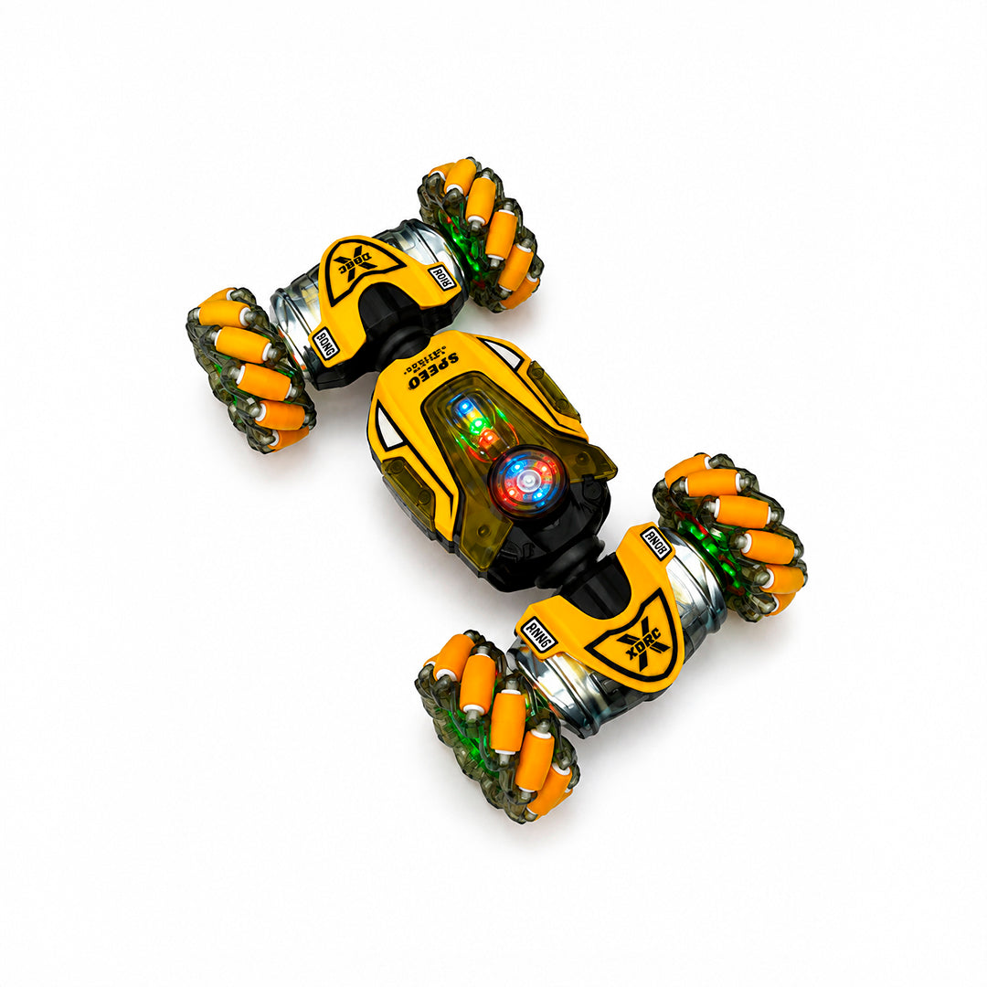Carro Super Racing Control Remoto, Manilla y  Giros 360° con Luces y Sonido