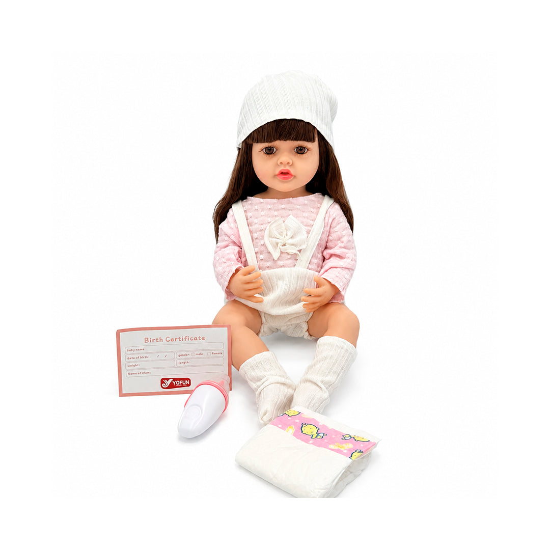Valentina Muñeca Bebé Realista Silicona 55 cm