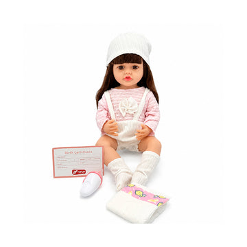 Valentina Muñeca Bebé Realista Silicona 55 cm