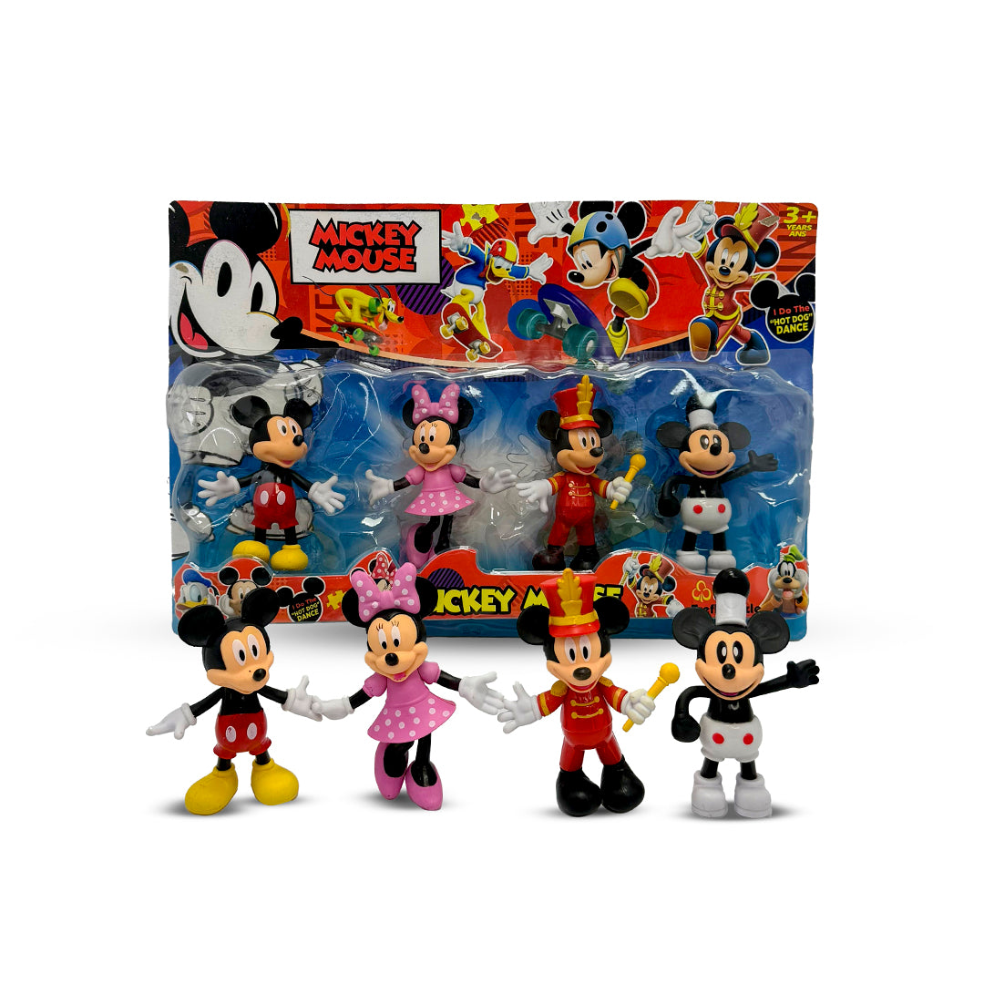 Set Mickey Mouse x4 Figuras 8–10 cm