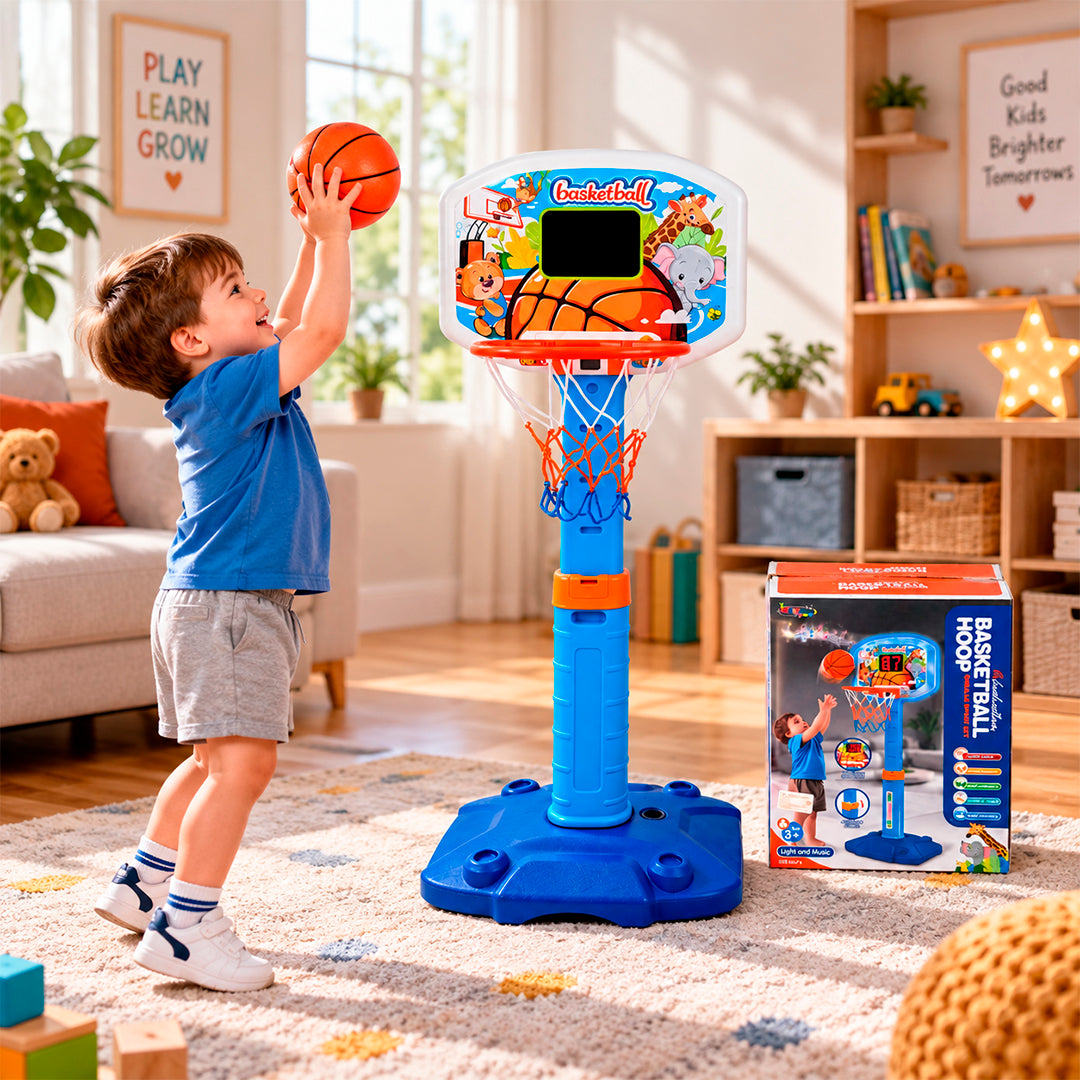 Cancha de Basketball Infantil con Luces y Sonido