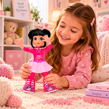 Muñeca Bailarina con Patines, Luces y Música