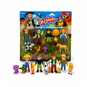 Set de Figuras La Granja de Zenón x11 con Accesorios