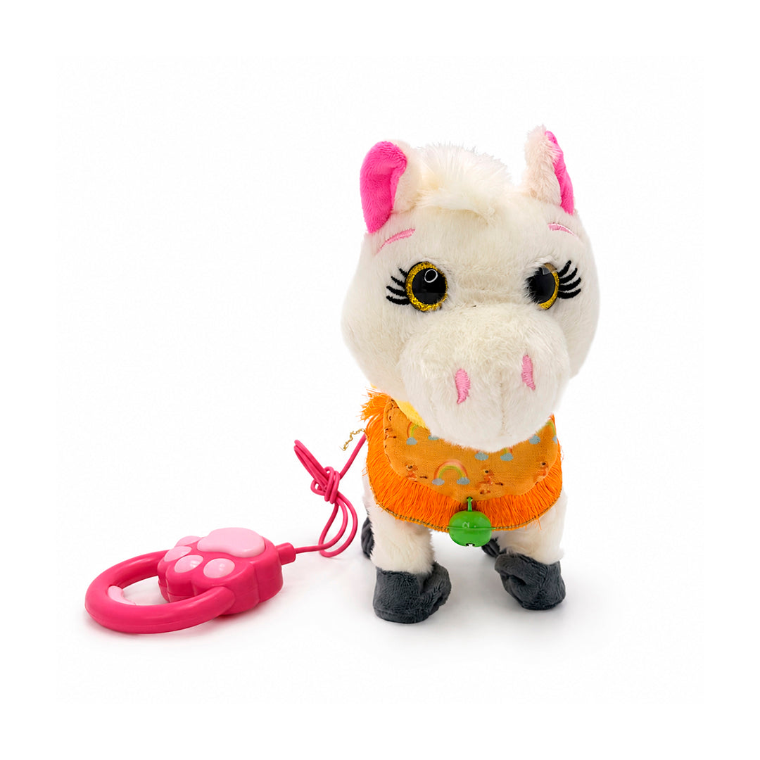 Caballo de Peluche Interactivo Caminador con Correa 22 cm