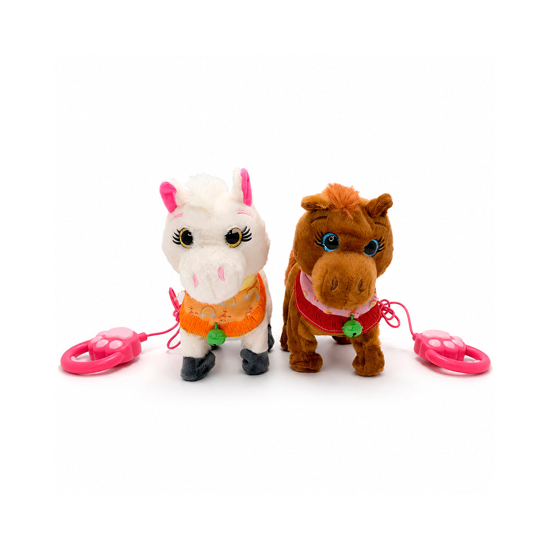 Caballo de Peluche Interactivo Caminador con Correa 22 cm