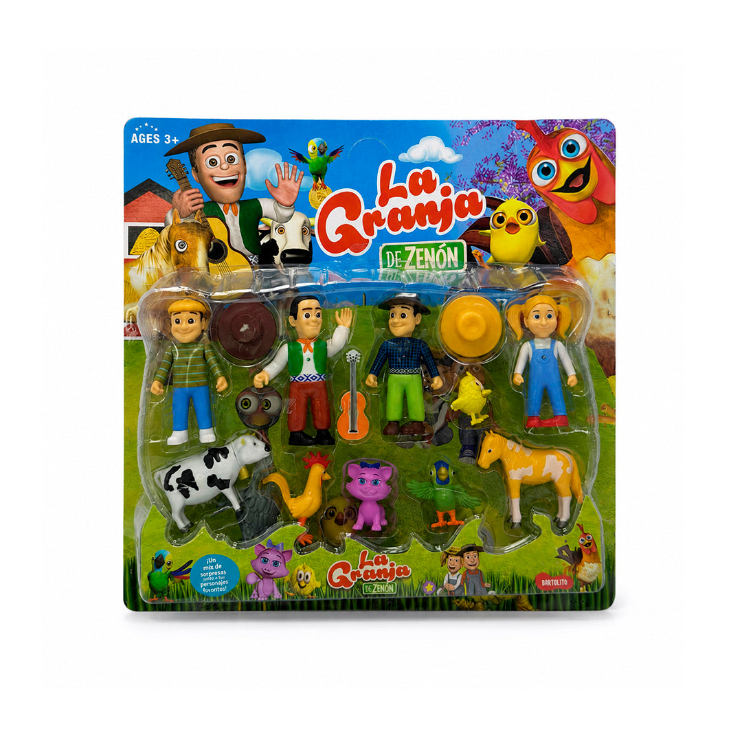 Set de Figuras La Granja de Zenón x11 con Accesorios