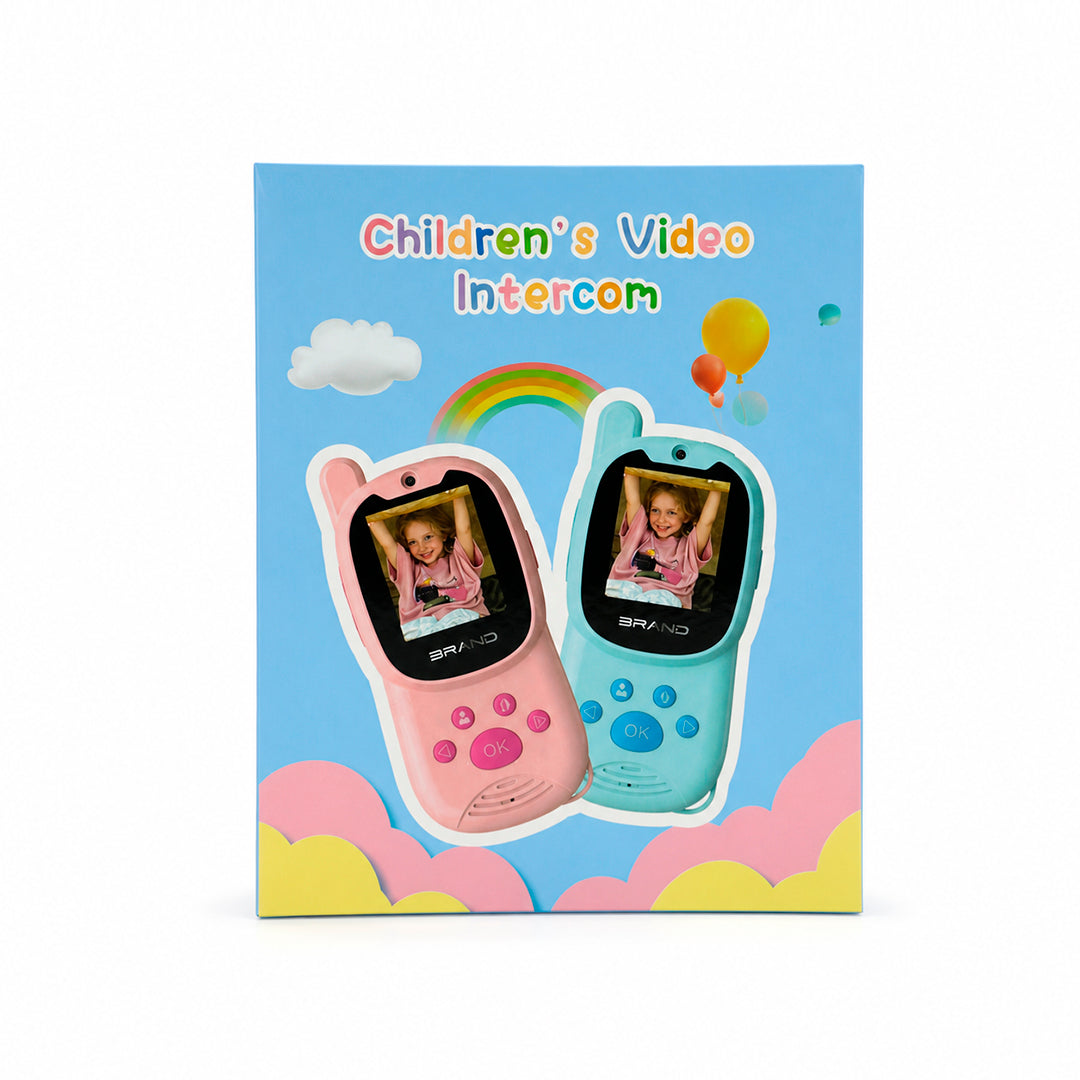 Walkie Talkie Videollamadas Recargable con Cámara y Mensajes de Voz