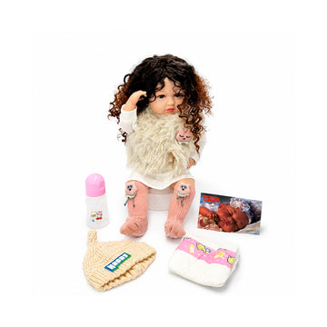 Mía Muñeca Bebé Realista Silicona 55 cm