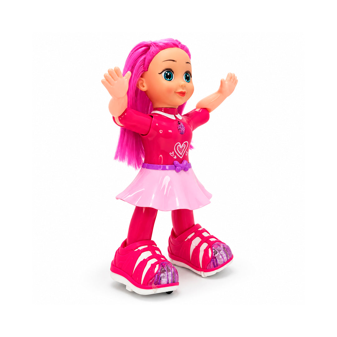 Muñeca Bailarina con Patines, Luces y Música
