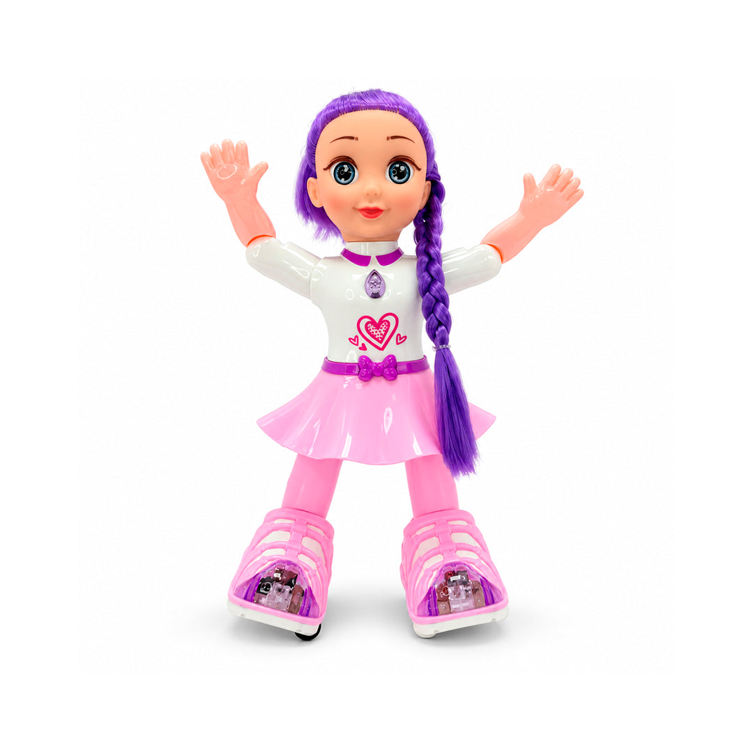 Muñeca Bailarina con Patines, Luces y Música