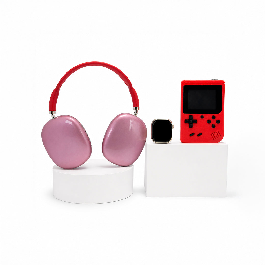 Combo Diadema Bluetooth + Consola Nintendo SUP + Earpods + Reloj Inteligente NX-02