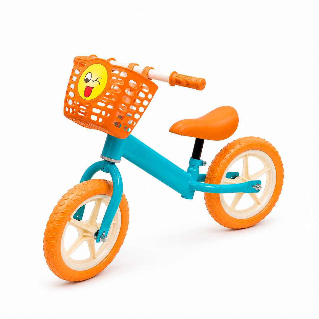 Bicicleta de Equilibrio Infantil con Canasta Delantera