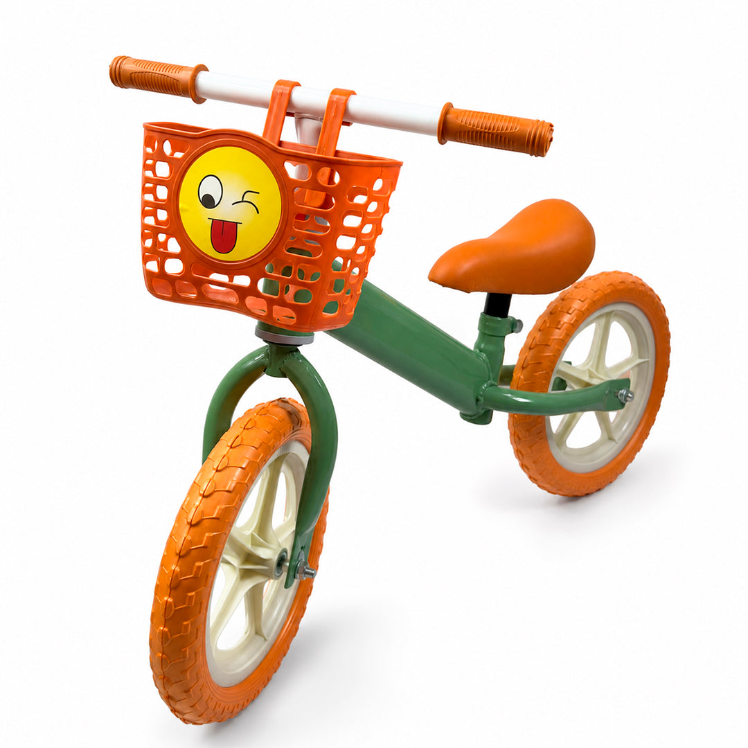 Bicicleta de Equilibrio Infantil con Canasta Delantera