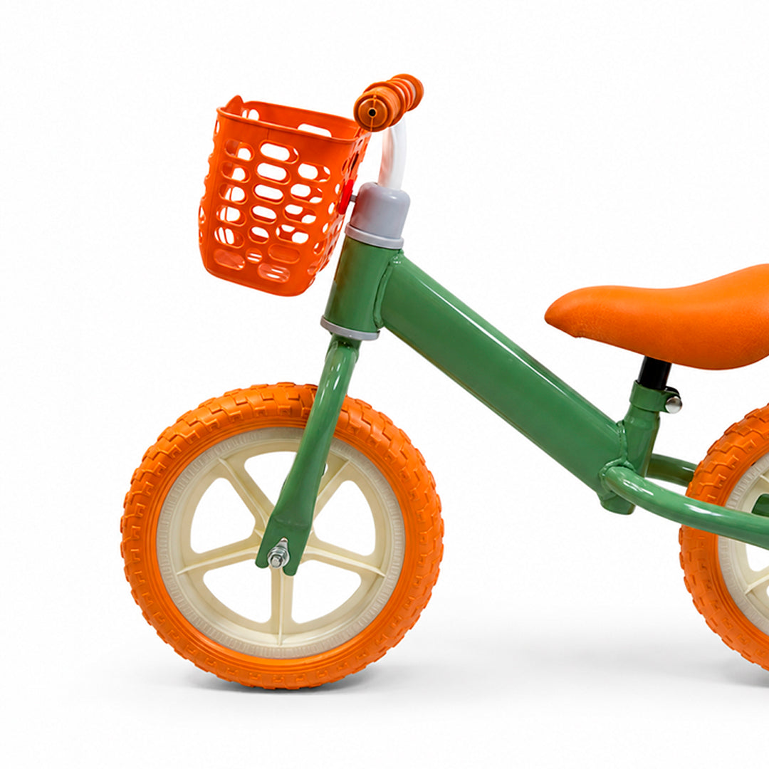 Bicicleta de Equilibrio Infantil con Canasta Delantera