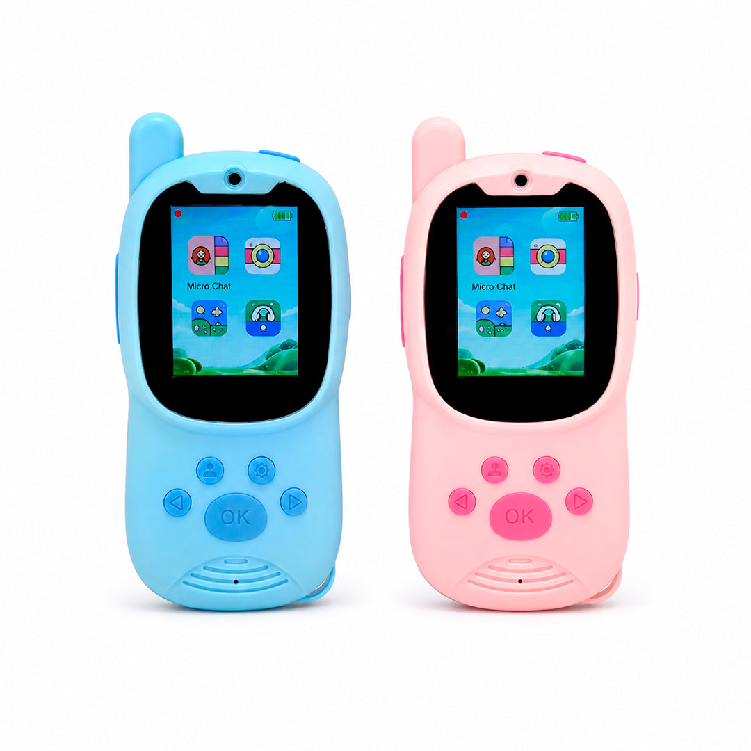 Walkie Talkie Videollamadas Recargable con Cámara y Mensajes de Voz