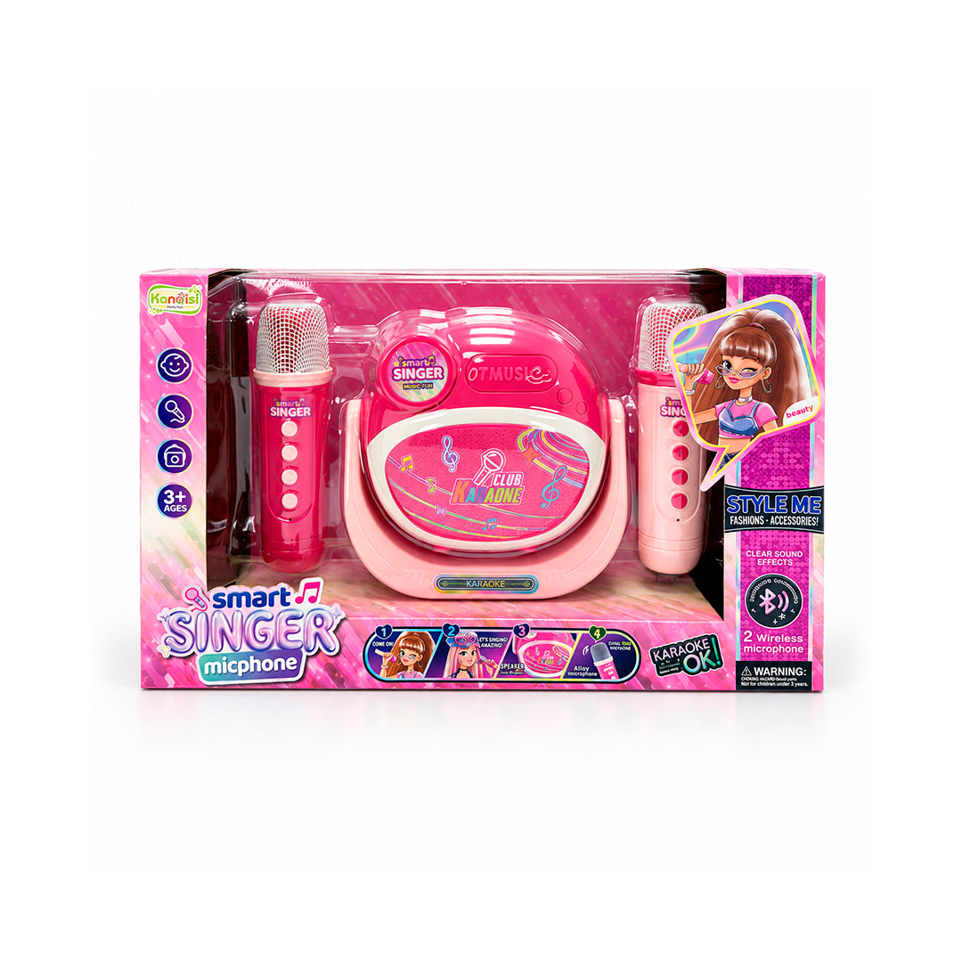 Karaoke Infantil Smart Singer con 2 Micrófonos Bluetooth