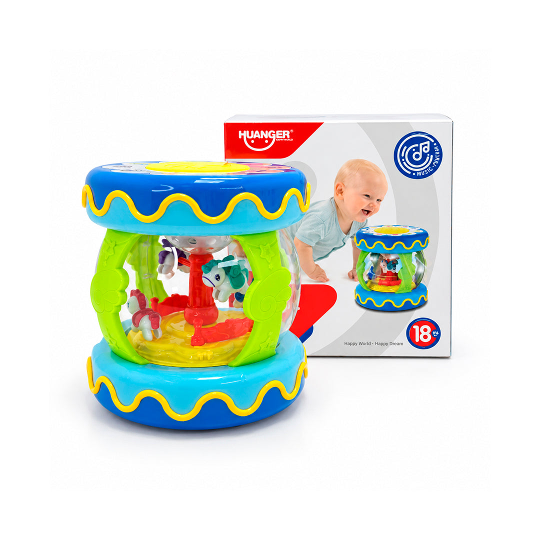 Tambor Carrusel Didáctico Huanger con Luces y Sonidos