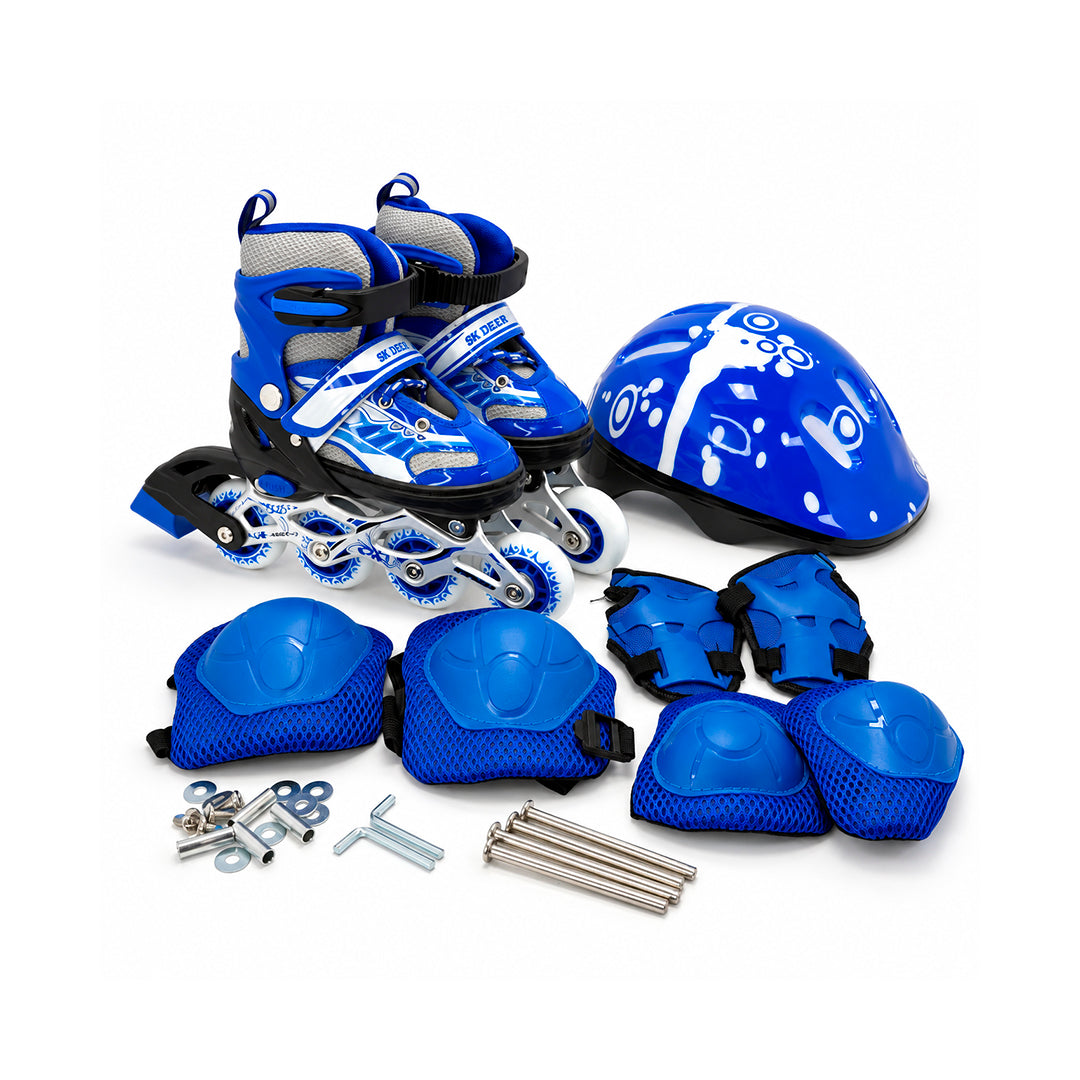 Patines Infantil 34-38 con Casco y Protecciones
